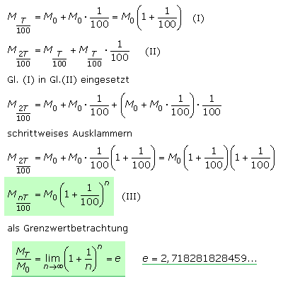 Eulersche Zahl