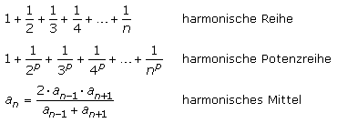 harmonische Reihe
